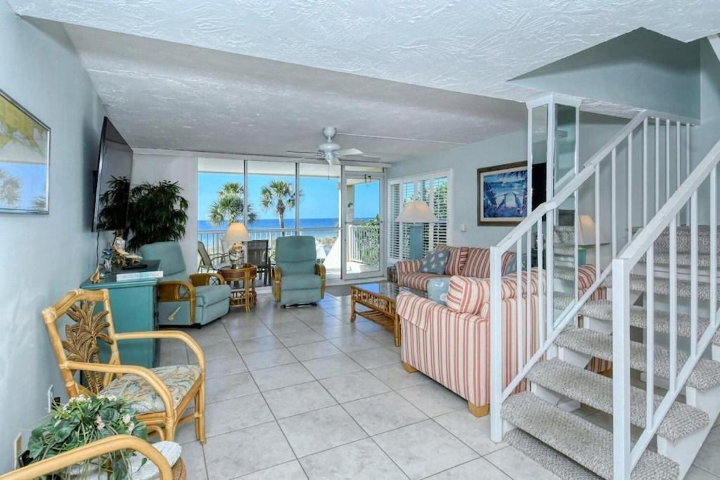 Laplaya 201C Breathtaking Gulf Panorama From This Corner End Unit With A Private Stairway To The Beach Longboat Key Exteriör bild
