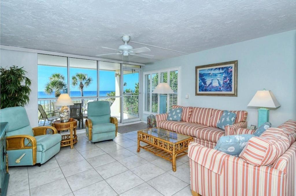 Laplaya 201C Breathtaking Gulf Panorama From This Corner End Unit With A Private Stairway To The Beach Longboat Key Exteriör bild